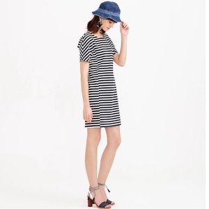 💚EUC💚 J. CREW Black White Striped Dress